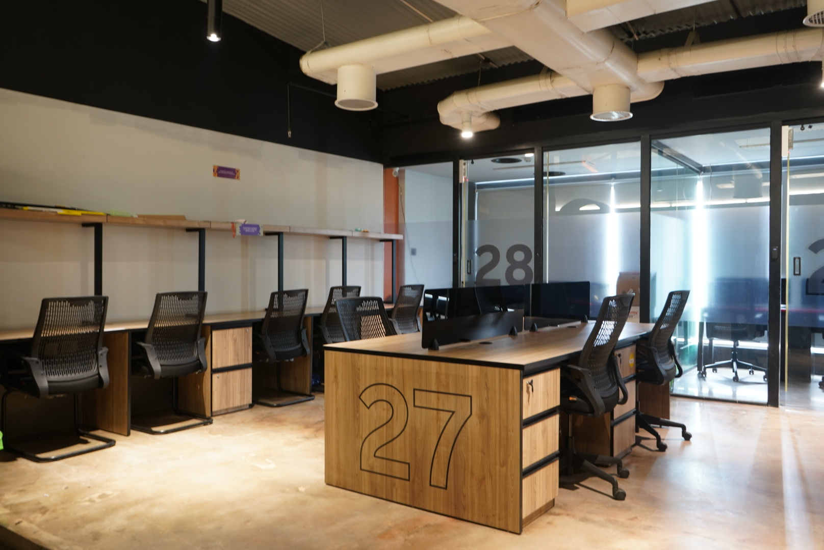 Private office workspace
